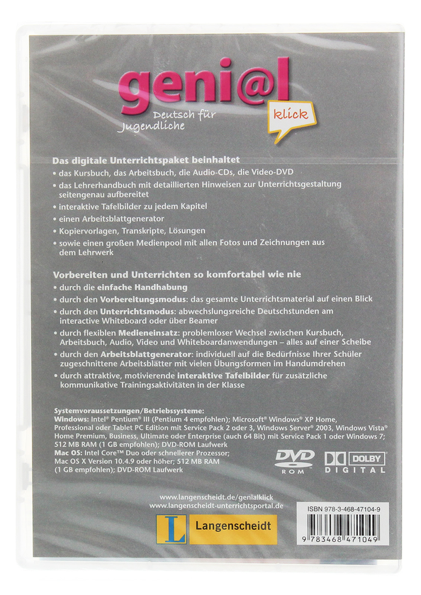 [object Object] «geni@l klick Digitales Unterrichtspaket auf DVD-Rom A1», автор Тео Шерлінг - фото №2 - мініатюра