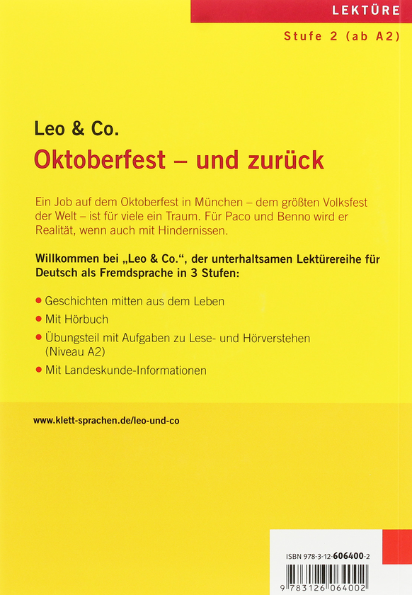 Бумажная книга «Oktoberfest - und zurück Leichte Lektüren für Deutsch als Fremdsprache Buch mit Audio-CD», авторов Эльке Бургер, Тео Шерлинг - фото №1
