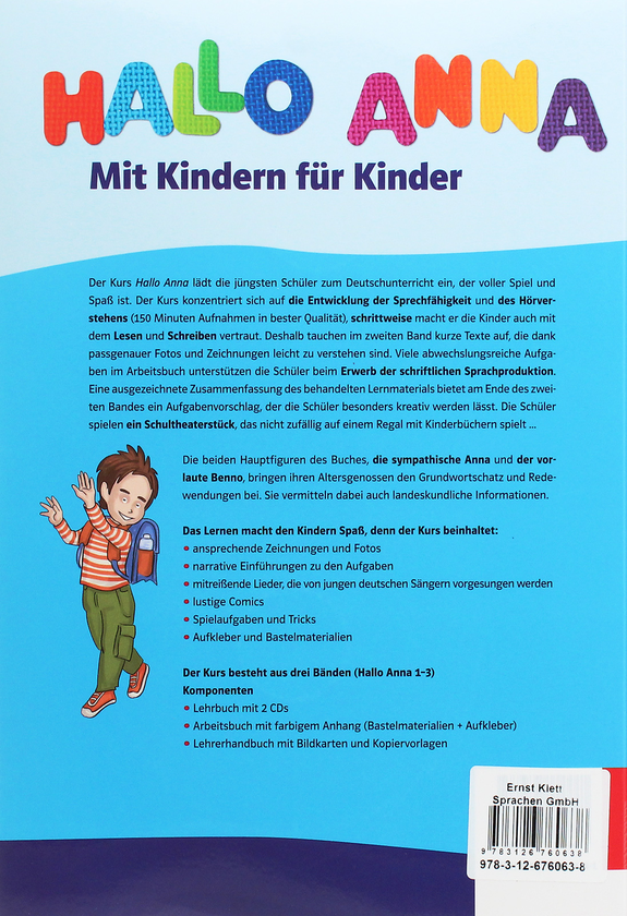 Паперова книга «Hallo Anna 2. Deutsch für Kinder Lehrbuch mit 2 Audio-CDs», автор Ольга Сверлова - фото №1