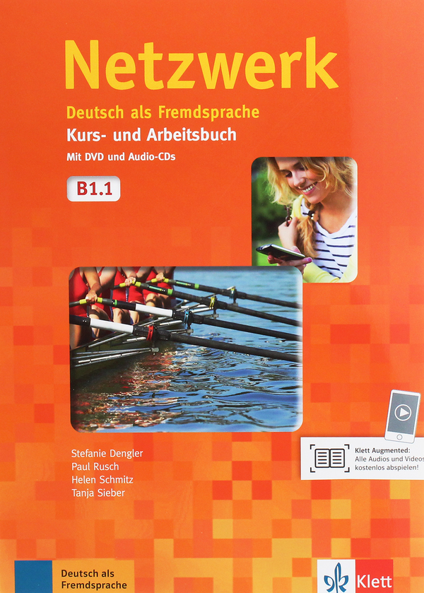 [object Object] «Netzwerk. Deutsch als Fremdsprache Kurs- und Arbeitsbuch B1.1 mit DVD und 2 Audio-CDs», авторів Гелен Шмітц, Пол Руш, Таня Майр-Зібер, Стефані Денглер - фото №1