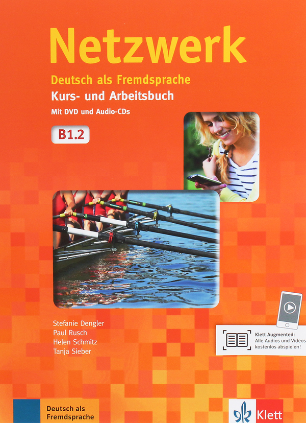 [object Object] «Netzwerk. Deutsch als Fremdsprache Kurs- und Arbeitsbuch B1.2 mit DVD und 2 Audio-CDs», авторів Гелен Шмітц, Пол Руш, Таня Майр-Зібер, Стефані Денглер - фото №1