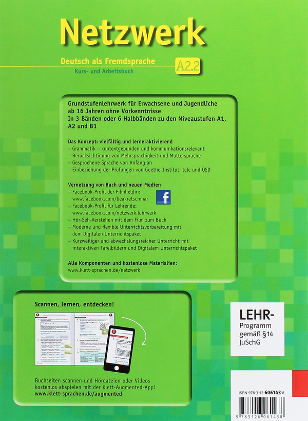 [object Object] «Netzwerk. Deutsch als Fremdsprache Kurs- und Arbeitsbuch A2.2 mit DVD und 2 Audio-CDs», авторів Тео Шерлінг, Гелен Шмітц, Пол Руш, Таня Майр-Зібер, Стефані Денглер - фото №2 - мініатюра