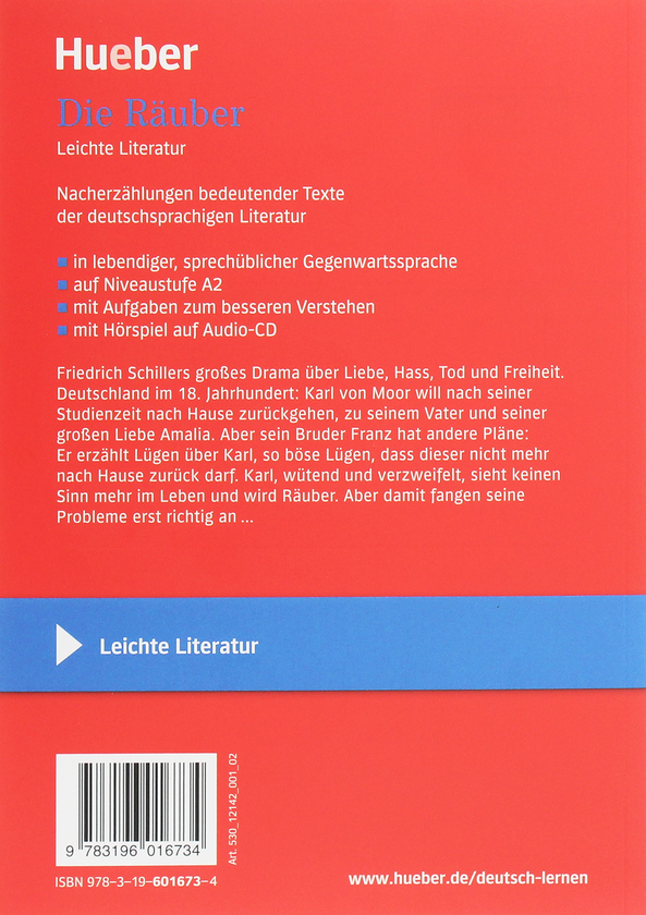 Паперова книга «A2. Die Rauber, Leseheft (+CD-ROM)», авторів Фрідріх Шиллер, Урс Лугер - фото №1