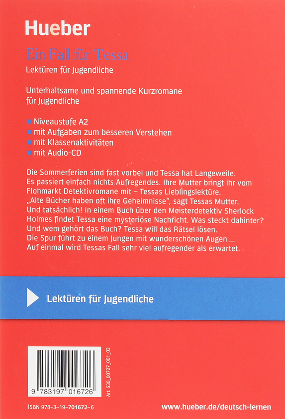 Бумажная книга «Ein Fall für Tessa (+ CD-ROM)», автор Марион Швеннингер - фото №1