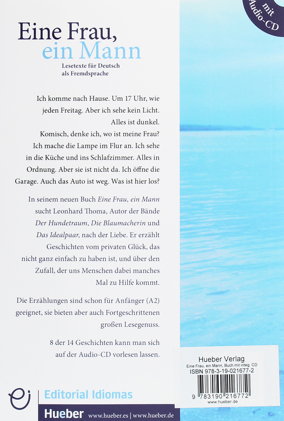 Паперова книга «A2 - B1. Eine Frau, ein Mann (+ CD-ROM)», автор Леонард Тома - фото №1