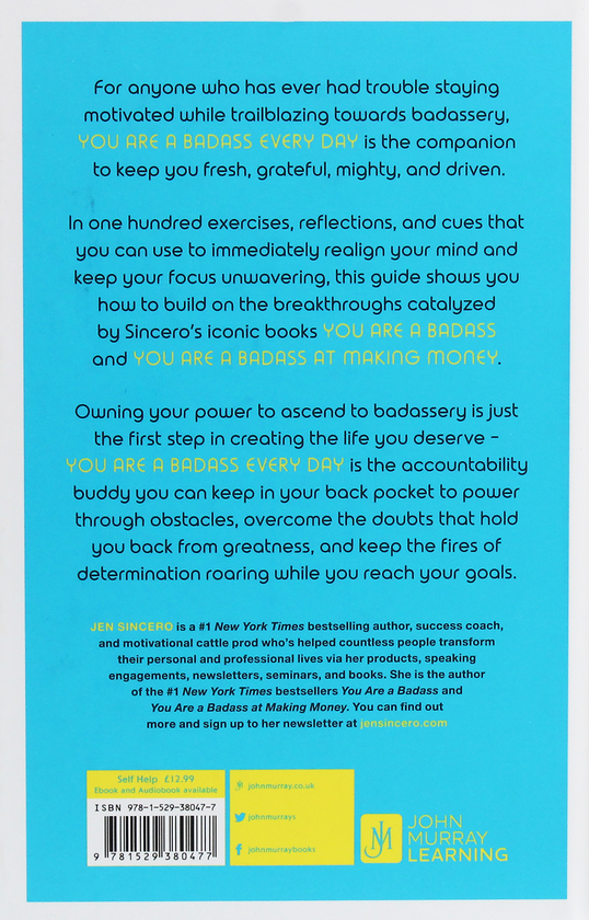Паперова книга «You Are a Badass Every Day», автор Джен Сінсеро - фото №1