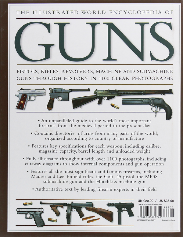 Бумажная книга «Illustrated World Encyclopedia of Guns», авторов Уилл Фаулер, Энтони Норт, Чарльз Строндж, Патрик Суини - фото №1