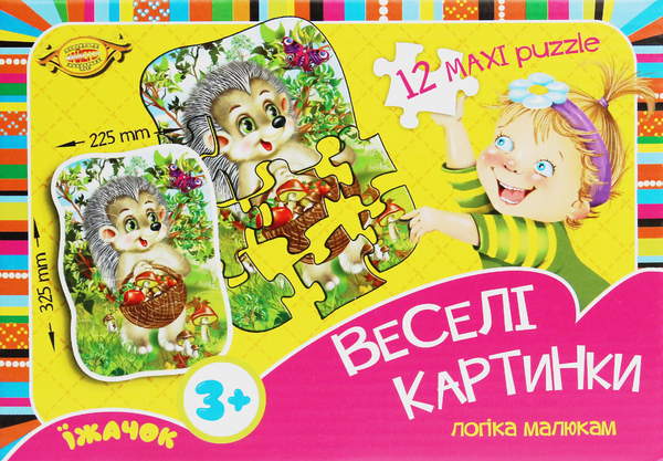  «Настільна гра ПК Мастер. Веселі картинки. Їжачок», бренда ПК Мастер - фото №1