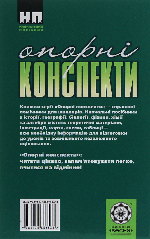 Бумажная книга «Історія України. Опорні конспекти та практичні заняття. 8 клас», автор Анна Середницкая - фото №1