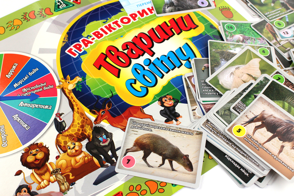  «Настольная игра Ranok-Creative Тварини свiту (12120139У)», бренда Ranok-Creative - фото №1