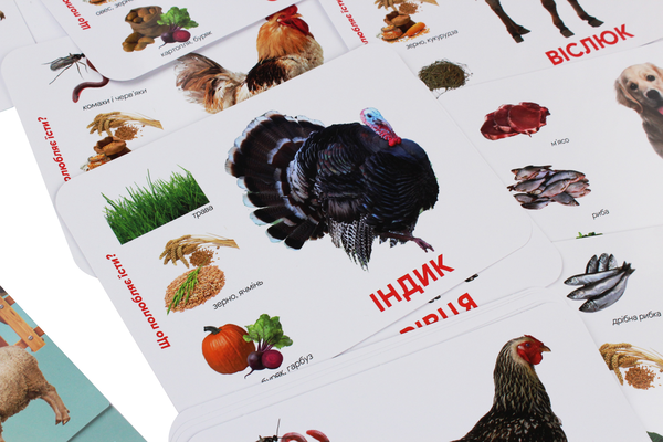 Паперова книга «Тварини на фермі. Монтессорі-картки» - фото №1