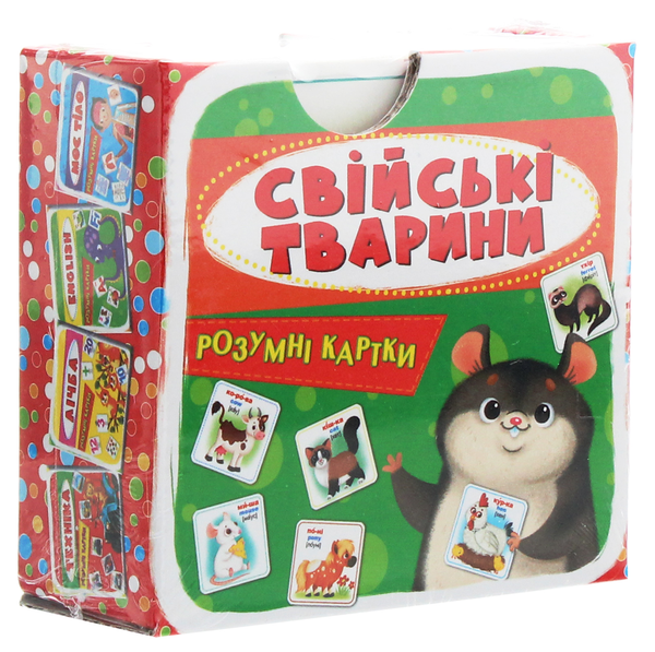 [object Object] «Розумні картки. Свійські тварини. 30 карток» - фото №1