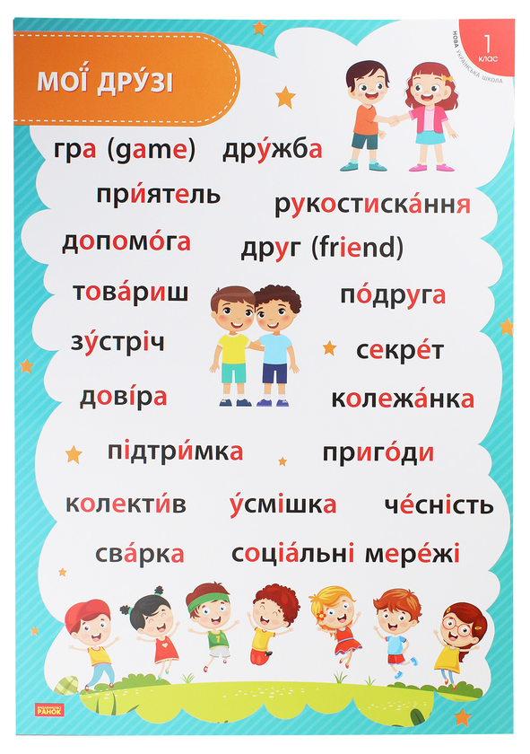[object Object] «Стіна слів. Комплект тематичних плакатів. 1 клас», автор О. Пальчиківська - фото №3 - мініатюра
