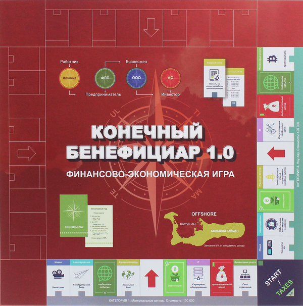  «Настольная игра Конечный бенефициар 1.0 (КБФЕ 1.0)», бренда Кінцевий бенефіціар - фото №1