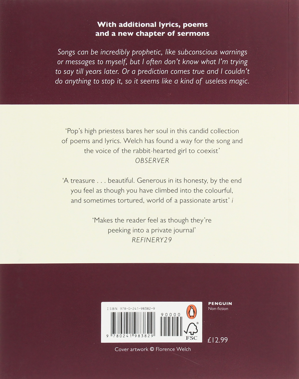 Бумажная книга «Useless Magic. Lyrics, Poetry and Sermons», автор Флоренс Уэлч - фото №1