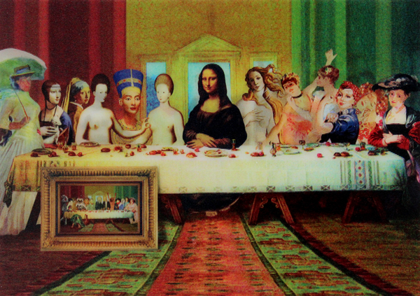 «Стерео листівка Kartenvertrieb Last Supper Funny », бренду LM Kartenvertrieb - фото №1