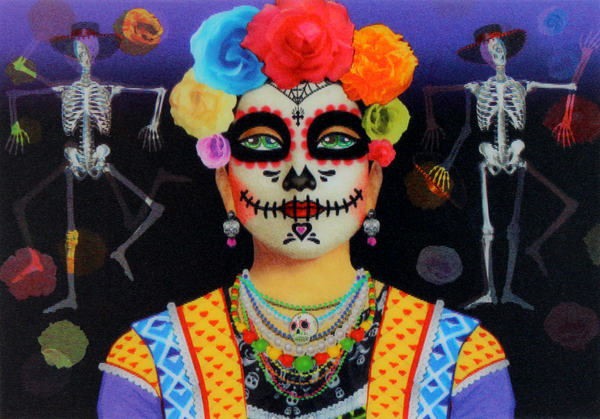 «Стерео листівка Kartenvertrieb Dia De Los Muertos», бренду LM Kartenvertrieb - фото №1