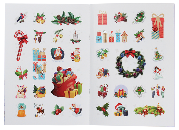 Бумажная книга «Christmas Sticker Book. Пісні про святого Миколая» - фото №1