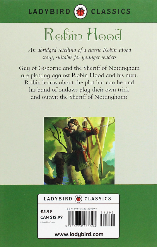 Паперова книга «Ladybird Classics. Robin Hood», автор Десмонд Данкерлі - фото №1
