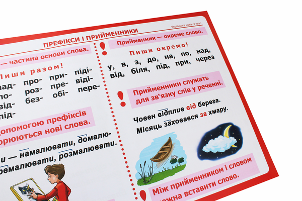 Бумажная книга «Українська мова в таблицях. Комплект плакатів. 3 клас», авторов Наталья Будная, Зоя Головко - фото №1