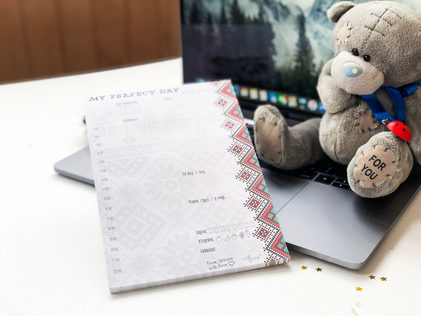  «Ежедневник LifeFLUX Daily planner My perfect day Вышиванка (LFDAEPEM010)», бренда LifeFLUX - фото №1