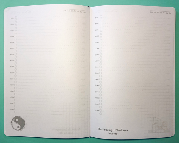 «Блокнот LifeFLUX Notebook Active My perfect day Черный (LFNBELBL013)», бренда LifeFLUX - фото №1