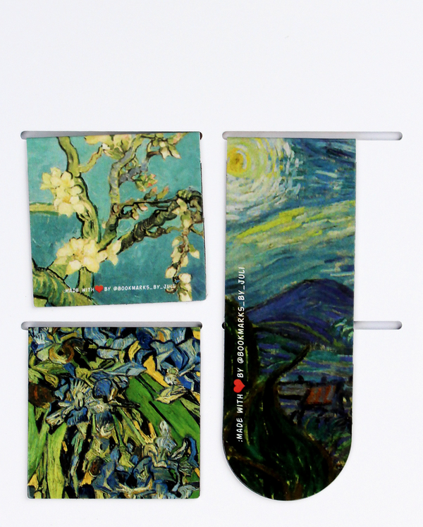 «Набор магнитных закладок для книг Bookmarks Vincent van Gogh №3 3 шт», бренда Bookmarks - фото №1