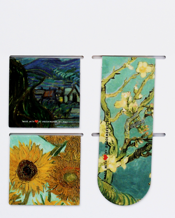  «Набор магнитных закладок для книг Bookmarks Vincent van Gogh №2 3 шт», бренда Bookmarks - фото №1