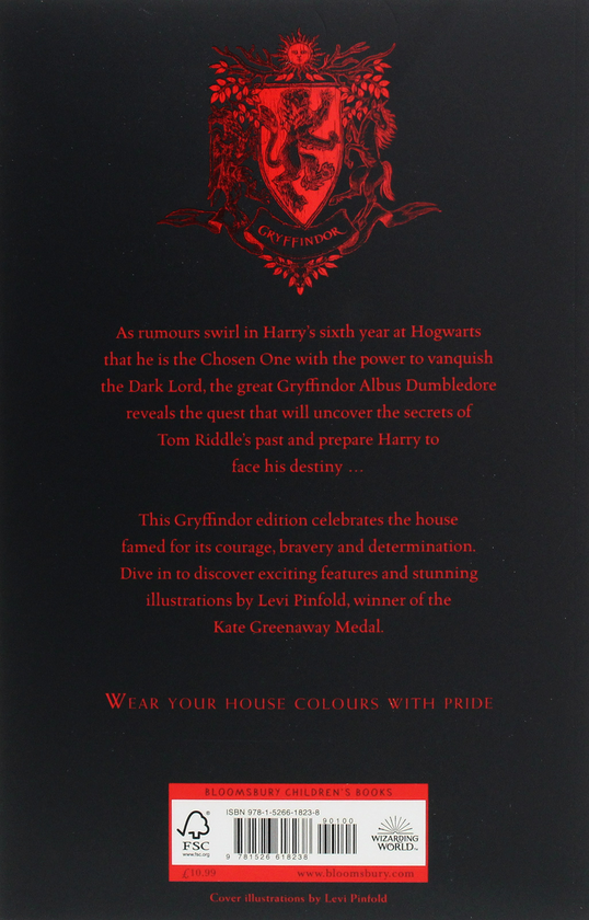 Паперова книга «Harry Potter and the Half-Blood Prince. Gryffindor Edition», автор Джоан Ролінґ - фото №1