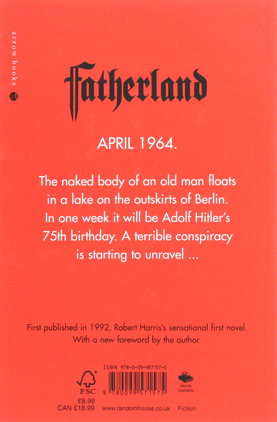 Бумажная книга «Fatherland. 20th Anniversary Edition», автор Роберт Харрис - фото №1