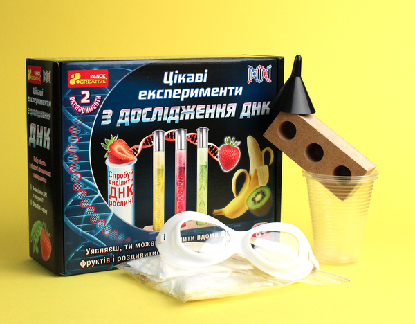 undefined «Набір для експериментів Ranok-Creative Цікаві експерименти з дослідження ДНК (12114095У)», бренду Ranok-Creative - фото №1