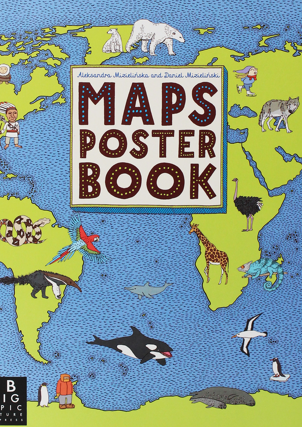 Бумажная книга «Maps Poster Book», авторов Александра Мизелиньская, Даниэль Мизелиньский - фото №1