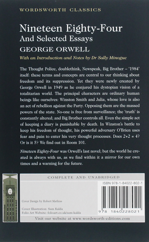 Бумажная книга «Nineteen Eighty-Four», автор Джордж Оруэлл - фото №1