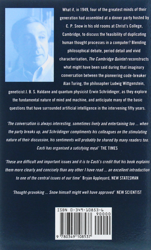 Паперова книга «The Cambridge Quintet. A Work of Scientific Speculation», автор Джон Касті - фото №1