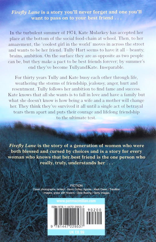 Паперова книга «Firefly Lane», автор Крістін Генна - фото №1