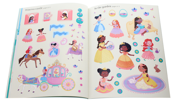Паперова книга «First Sticker Book Princesses», автор Керолайн Янг - фото №1
