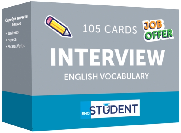 Бумажная книга «Interview English Vocabulary. 105 карток» - фото №1