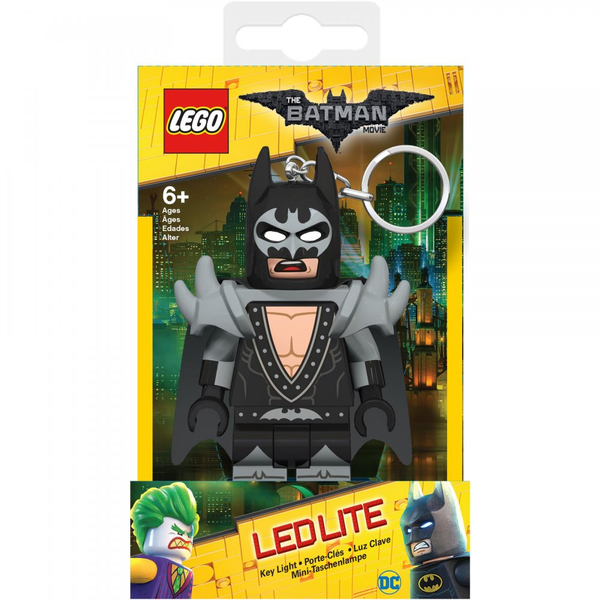  «Брелок-фонарик LEGO Batman Movie Бэтмен - глэм-рокер (LGL-KE103G)», бренда LEGO - фото №1