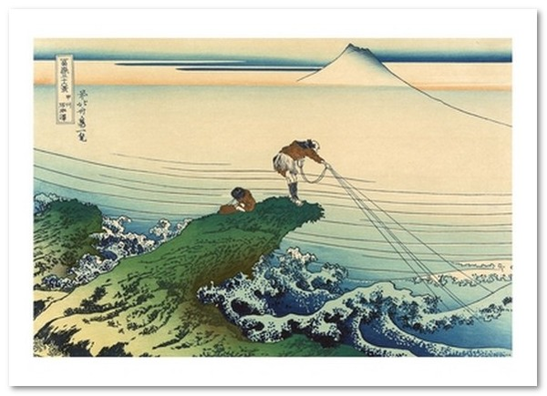  «Открытка Katsushika Hokusai — Kajikazawa in Kai Province (KH28)», бренда Artistic Card - фото №1