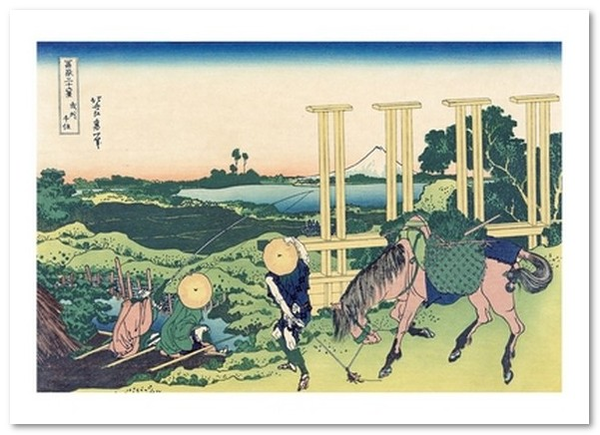 «Открытка Katsushika Hokusai — Senju in the Musachi Province (KH36)», бренда Artistic Card - фото №1