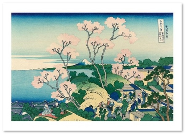 «Открытка Katsushika Hokusai — Goten-yama Hill, Shinagawa on the Tōkaidō (KH38)», бренда Artistic Card - фото №1