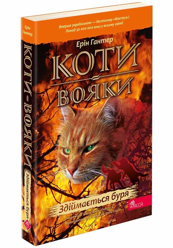 Бумажная книга «Коти-вояки. Книга 4. Здіймається буря», автор Эрин Хантер - фото №1