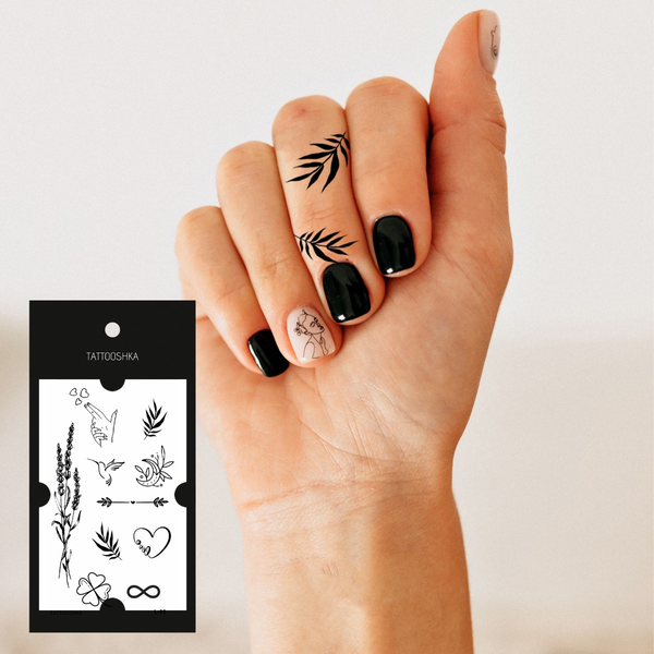  «Тимчасове тату Tattooshka Ніжні мінітату (L-28)», бренда Tattooshka - фото №1