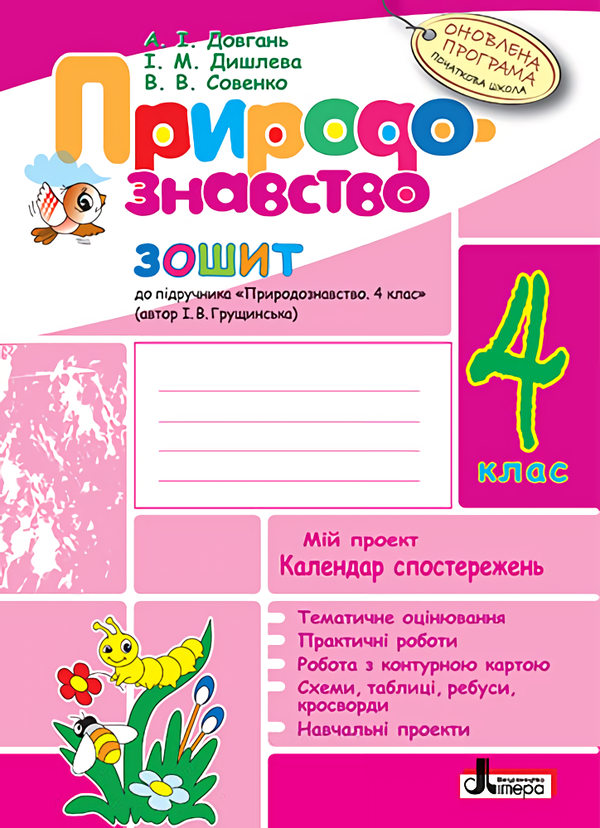 Природознавство. 4 клас. Робочий зошит (+ Календар...