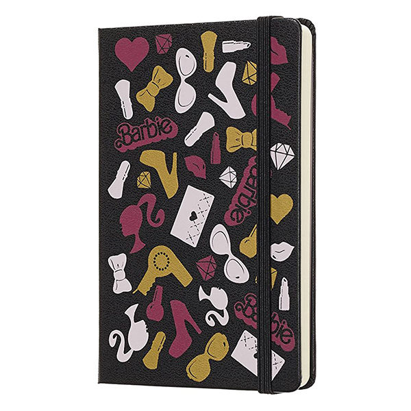  «Блокнот Moleskine Barbie маленький нелинованный черный (LEBRQP012)», бренда Moleskine - фото №1