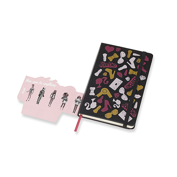  «Блокнот Moleskine Barbie маленький нелинованный черный (LEBRQP012)», бренда Moleskine - фото №1