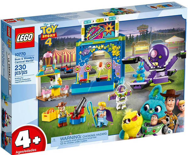  «Конструктор LEGO Toy Story Карнавальная мания Базза и Вуди 230 деталей (10770)», бренда LEGO - фото №1