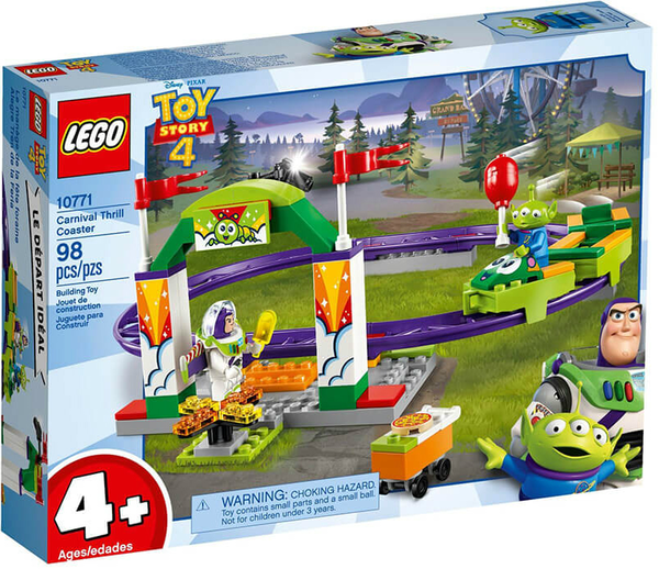  «Конструктор LEGO Toy Story 4 Карнавальные американские горки 98 деталей (10771)», бренда LEGO - фото №1