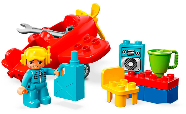  «Конструктор LEGO DUPLO Самолет 12 деталей (10908)», бренда LEGO - фото №1