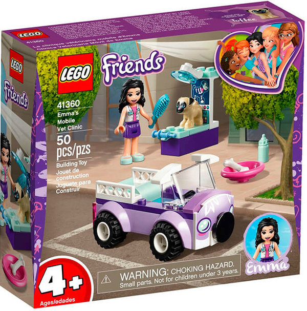  «Конструктор LEGO Friends Передвижная ветеринарная клиника Эммы 50 деталей (41360)», бренда LEGO - фото №1